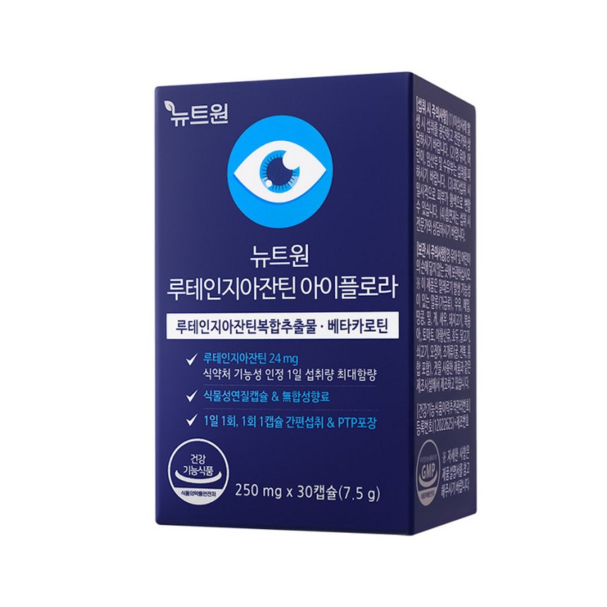 뉴트원 루테인지아잔틴 아이플로라 베타카로틴 눈건강 30캡슐, 1개